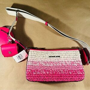 Michael Kors Crossbody Bag Pink and Cream Gradient